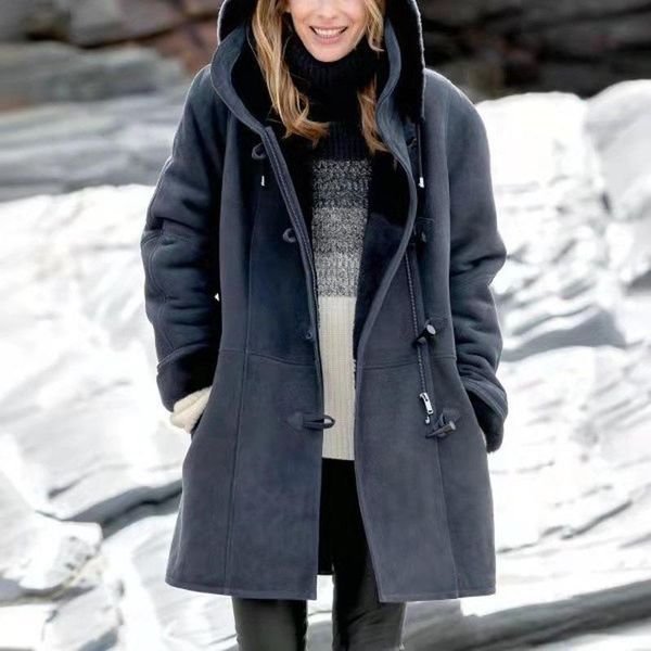 women's wool & blends donsignet women jackets winter simple harajuku solid color casual button plus size cardigan warm midi long hooded, Black
women's wool & blends donsignet women jackets winter simple harajuku solid color casual button plus size cardigan warm midi long hooded, Black