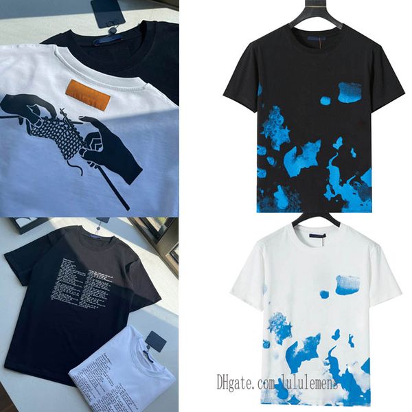 21ss mens womens designers t shirts man fashion shirt stitch men s clothes casual t-shirt street shorts sleeve watercolor flower tshirts, White;black
21ss mens womens designers t shirts man fashion shirt stitch men s clothes casual t-shirt street shorts sleeve watercolor flower tshirts, White;black