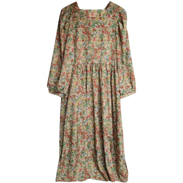 women vintage square collar floral print lantern sleeve long black khaki a-line midi dress spring summer d2385 210514, Black;gray
women vintage square collar floral print lantern sleeve long black khaki a-line midi dress spring summer d2385 210514, Black;gray