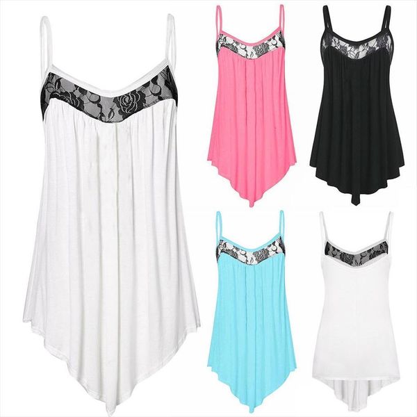 v neck lace women tanks up loose basic sleeveless elegant casual splicing button party, White
v neck lace women tanks up loose basic sleeveless elegant casual splicing button party, White