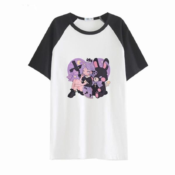 men's t-shirts high-q lolita girls t-shirt t shirt tee breathable cartoon milk silk loose lovers harajuku tees, White;black
men's t-shirts high-q lolita girls t-shirt t shirt tee breathable cartoon milk silk loose lovers harajuku tees, White;black