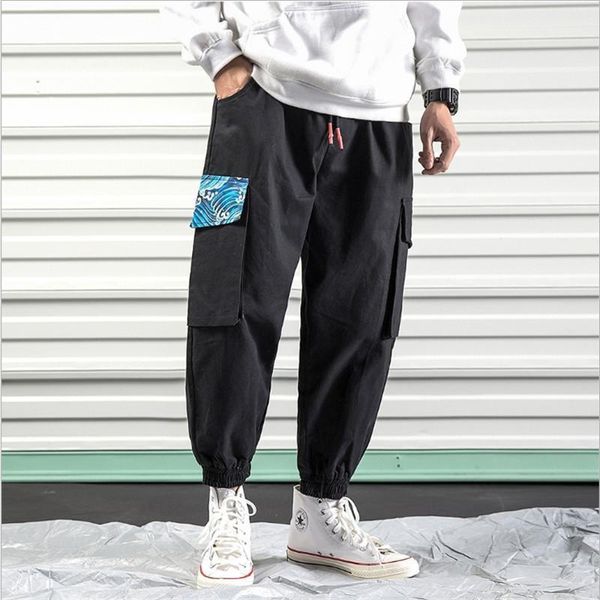men's pants male streetwear track wave sweatpants overalls sinicism store patchwork cargo mens korean harem fashion, Black
men's pants male streetwear track wave sweatpants overalls sinicism store patchwork cargo mens korean harem fashion, Black