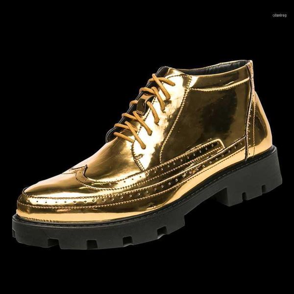boots high-men's shoes, pointy patent leather glitter, gold ankle boots, platform sho11, Black
boots high-men's shoes, pointy patent leather glitter, gold ankle boots, platform sho11, Black