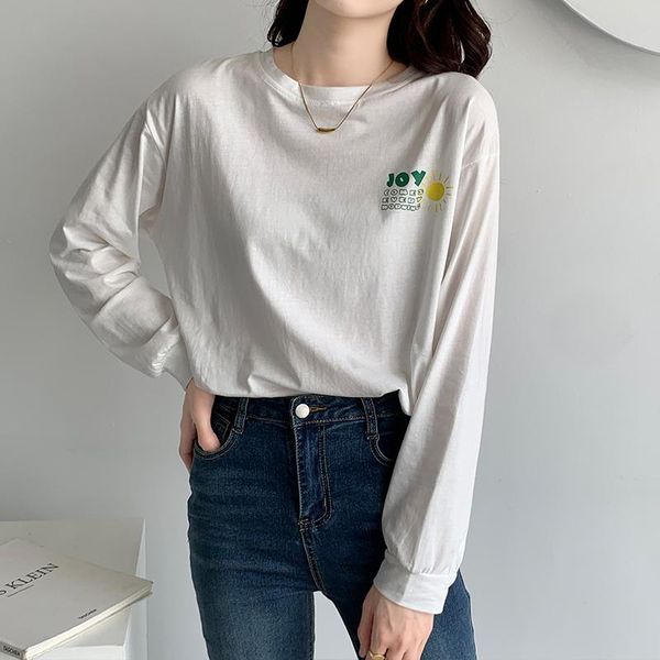 women's t-shirt spring autumn basic bottoming shirts cotton shirt casual tshirt ladies o-neck long sleeve tee, White
women's t-shirt spring autumn basic bottoming shirts cotton shirt casual tshirt ladies o-neck long sleeve tee, White