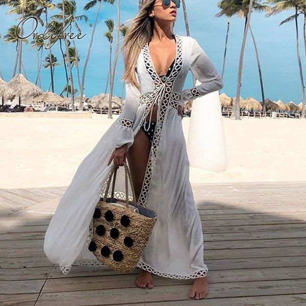 summer boho women maxi sleeve hollow out white long tunic beach dress 210415, Black;gray
summer boho women maxi sleeve hollow out white long tunic beach dress 210415, Black;gray