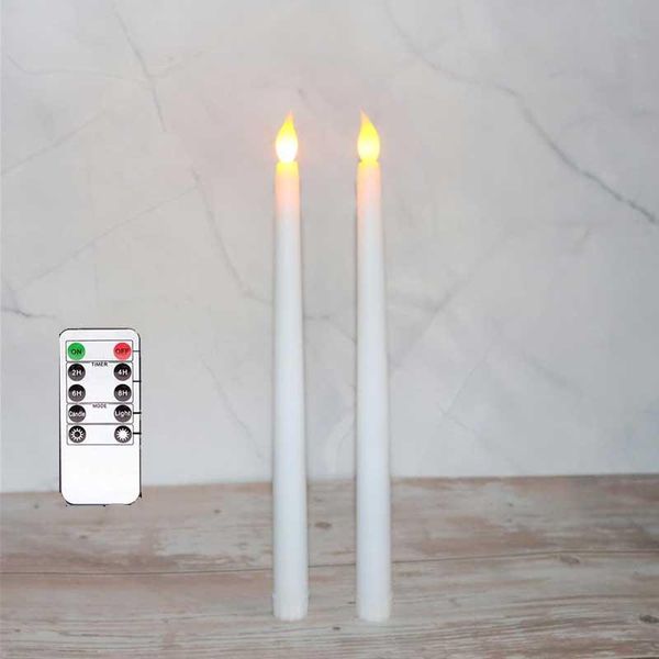 or 2 pieces remote control 28 cm long battery operated flickering flameless led taper candle lamp plastic 11 inch candlestick candles
or 2 pieces remote control 28 cm long battery operated flickering flameless led taper candle lamp plastic 11 inch candlestick candles