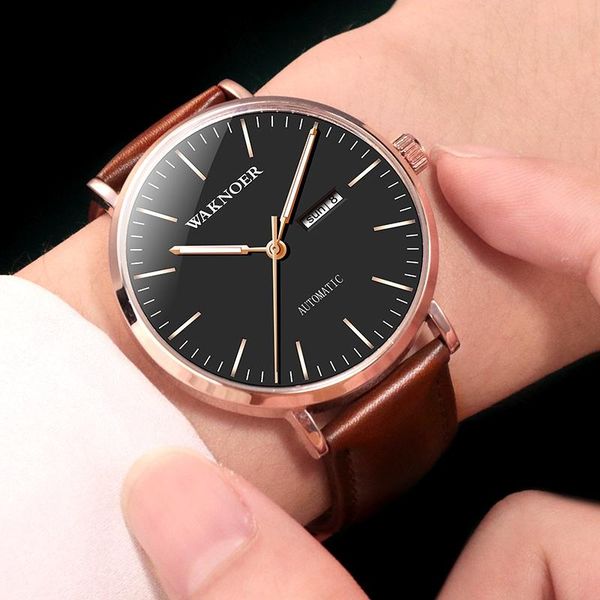 wristwatches 2021 waknoer automatic watch men waterproof mens mechanical watches double calendar luminous, Slivery;brown
wristwatches 2021 waknoer automatic watch men waterproof mens mechanical watches double calendar luminous, Slivery;brown