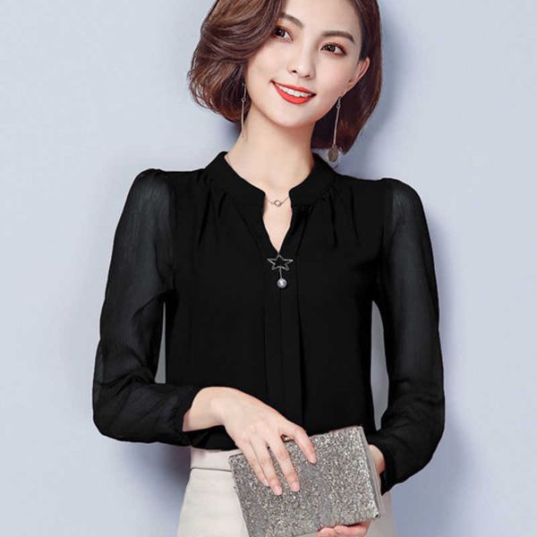 women spring summer style chiffon patchwork blouses shirts casual long transparent sleeve v-neck ol blusas df1475 210609, White
women spring summer style chiffon patchwork blouses shirts casual long transparent sleeve v-neck ol blusas df1475 210609, White