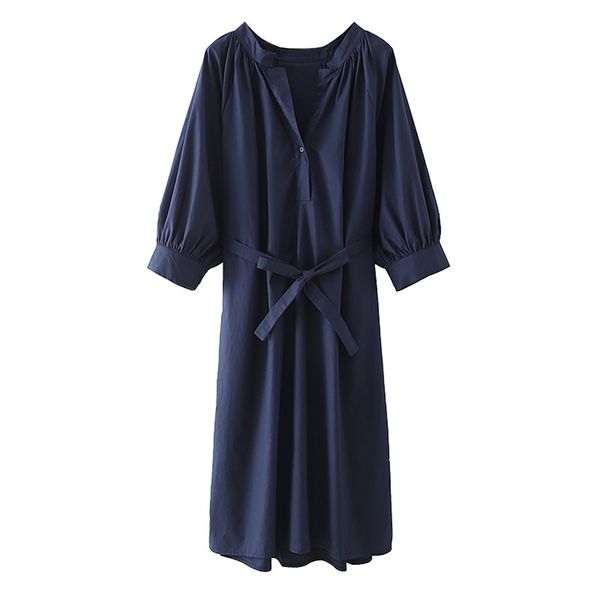 summer cotton and polyester weaving o-neck solid belt casual women mid-calf dress 210524, Black;gray
summer cotton and polyester weaving o-neck solid belt casual women mid-calf dress 210524, Black;gray