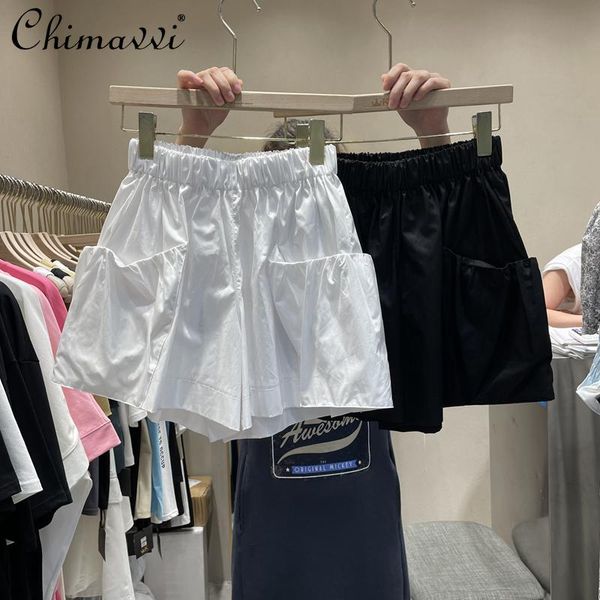 women's shorts korean fashion casual women 2021 summer loose all-match a- line wide leg pants elastic-waist straight-leg, White;black
women's shorts korean fashion casual women 2021 summer loose all-match a- line wide leg pants elastic-waist straight-leg, White;black