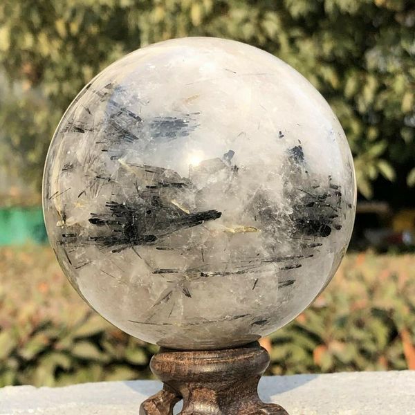 natural black tourmaline ball crystal quartz sphere healing stone decorative objects & figurines
natural black tourmaline ball crystal quartz sphere healing stone decorative objects & figurines