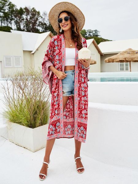 casual dresses happie queens vintage floral print sashes women bohemian v neck batwing sleeves blouses robe kimono, Black;gray
casual dresses happie queens vintage floral print sashes women bohemian v neck batwing sleeves blouses robe kimono, Black;gray