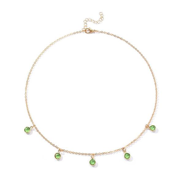 pendant necklaces charming rose gold crystal zircon choker necklace simple 3-color geometric clavicle chain women's wedding party jewel, Silver
pendant necklaces charming rose gold crystal zircon choker necklace simple 3-color geometric clavicle chain women's wedding party jewel, Silver
