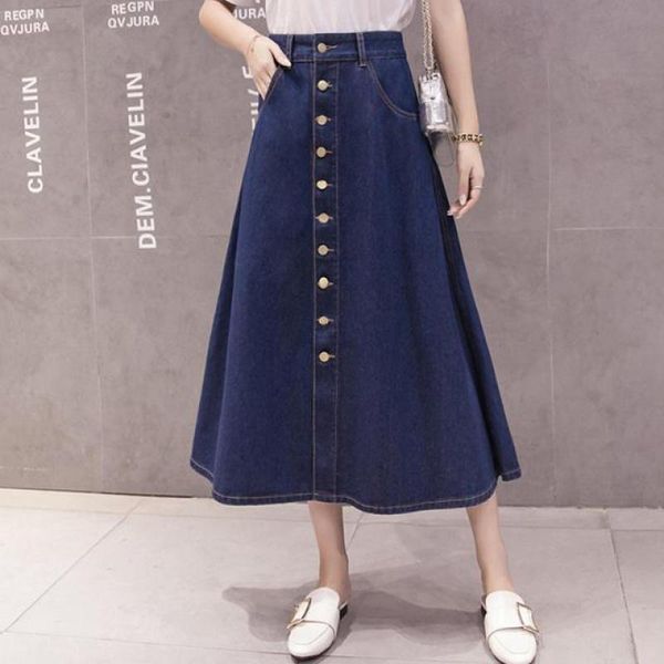 skirts long denim womens clothes plus size loose pleated skirt female streetwear vintage high waist ropa mujer q3847, Black
skirts long denim womens clothes plus size loose pleated skirt female streetwear vintage high waist ropa mujer q3847, Black