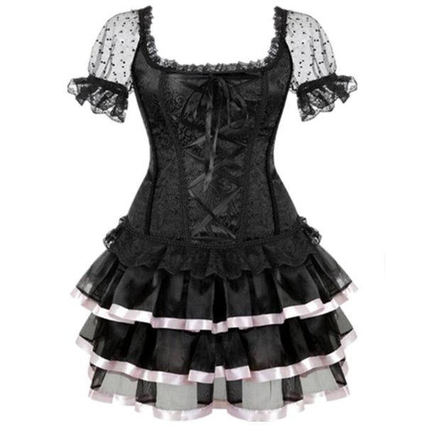 bustiers & corsets off shoulder corset dress floral lace up bustier burlesque waist trainer body shaper slimming overbust with skirt, Black;white
bustiers & corsets off shoulder corset dress floral lace up bustier burlesque waist trainer body shaper slimming overbust with skirt, Black;white