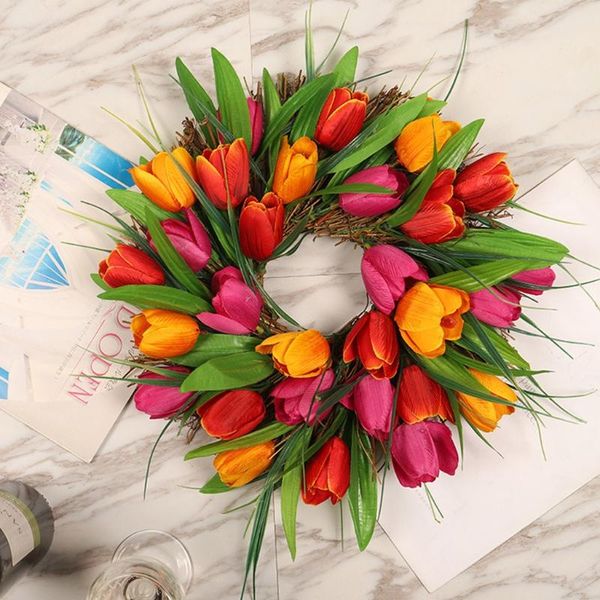 artificial tulipe flower wreath spring summer door garland front window wedding hanging ornament home decor decorative flowers & wreaths
artificial tulipe flower wreath spring summer door garland front window wedding hanging ornament home decor decorative flowers & wreaths
