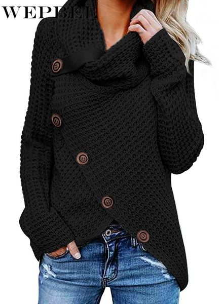 women's sweaters wepbel 7 color pullover sweater wrap cowl neck asymmetric hem chunky button turtle plus size s-5xl, White;black
women's sweaters wepbel 7 color pullover sweater wrap cowl neck asymmetric hem chunky button turtle plus size s-5xl, White;black