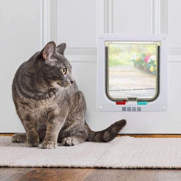 cat carriers,crates & houses pet dog flap door with 4 way security lock abs plastic entry and exit for small animals gate s m l xl
cat carriers,crates & houses pet dog flap door with 4 way security lock abs plastic entry and exit for small animals gate s m l xl