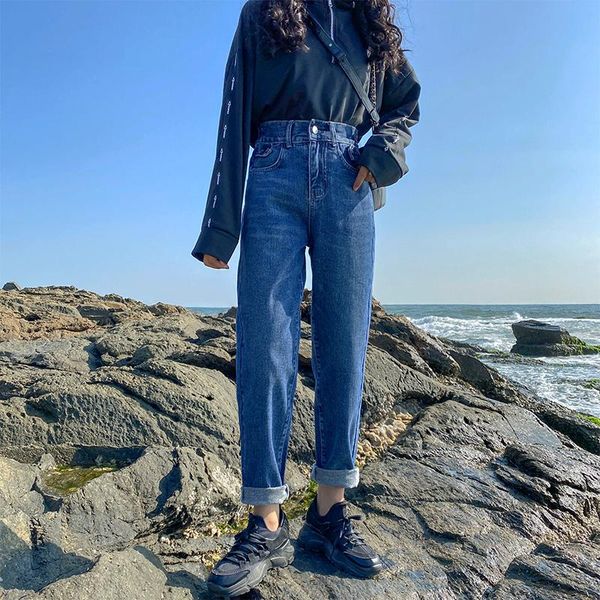 spring loose jeans korean women elastic pockets denim high waist wide legs pants washed blue long trousers women's
spring loose jeans korean women elastic pockets denim high waist wide legs pants washed blue long trousers women's