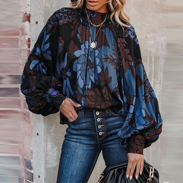 women's blouses & shirts loose floral printed blouse women lantern long sleeve autumn office round neck casual females 2021 spring muj, White
women's blouses & shirts loose floral printed blouse women lantern long sleeve autumn office round neck casual females 2021 spring muj, White