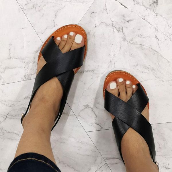 sandals 2022 summer shoes women flat beach woman plus size gladiator solid sandal comfort leather, Black
sandals 2022 summer shoes women flat beach woman plus size gladiator solid sandal comfort leather, Black