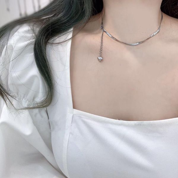 chokers stainless steel fashion fine jewelry carving love heart charms thick snake bone chain choker necklace pendant for women, Golden;silver
chokers stainless steel fashion fine jewelry carving love heart charms thick snake bone chain choker necklace pendant for women, Golden;silver