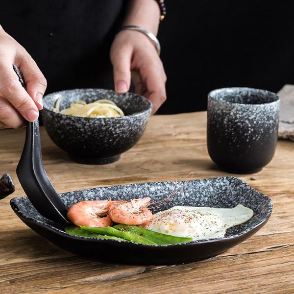 dishes & plates japanese-style pottery meal one person single set bowls, spoons, cups, dinner of four or five sets hou
dishes & plates japanese-style pottery meal one person single set bowls, spoons, cups, dinner of four or five sets hou