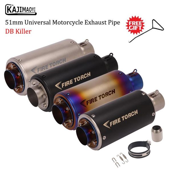 51mm universal motorcycle exhaust pipe modified muffler motocross db killer for ninja650 z650 nc700 nc750 cbr500 f650gs f700gs system
51mm universal motorcycle exhaust pipe modified muffler motocross db killer for ninja650 z650 nc700 nc750 cbr500 f650gs f700gs system