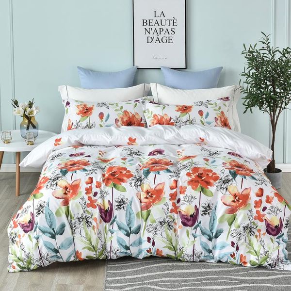 bedding sets home textile bright flower printing duvet cover set pastoral style size 2/3 pcs soft comfortable bedclothes
bedding sets home textile bright flower printing duvet cover set pastoral style size 2/3 pcs soft comfortable bedclothes
