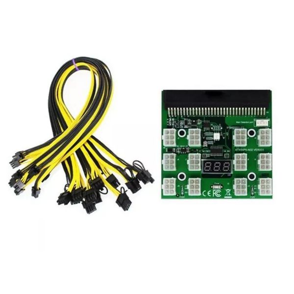 power module breakout board kits with 12pcs 6pin to (6+2)8pin cable for 1200w 750w psu gpu mining ethereum eth computer cables & connecto co
power module breakout board kits with 12pcs 6pin to (6+2)8pin cable for 1200w 750w psu gpu mining ethereum eth computer cables & connecto co