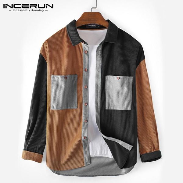 fashion men corduroy shirt patchwork long sleeve pockets casual brand autumn streetwear 2021 lapel leisure camisas men's shirts, White;black
fashion men corduroy shirt patchwork long sleeve pockets casual brand autumn streetwear 2021 lapel leisure camisas men's shirts, White;black