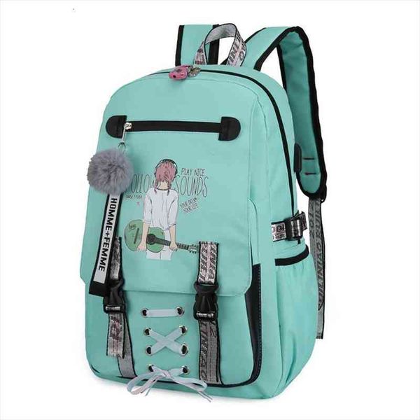 large school for teenage girls bags usb with lock durable breathable printing cute backpack solid zipper schoolbag
large school for teenage girls bags usb with lock durable breathable printing cute backpack solid zipper schoolbag