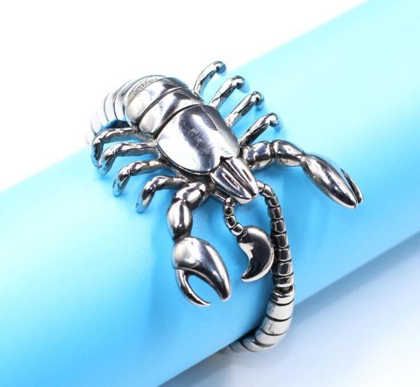 cuff cool jewelry men's pure silver stainless steel scorpion animal image bracelet bangle punk biker titanium 5pcs, White
cuff cool jewelry men's pure silver stainless steel scorpion animal image bracelet bangle punk biker titanium 5pcs, White