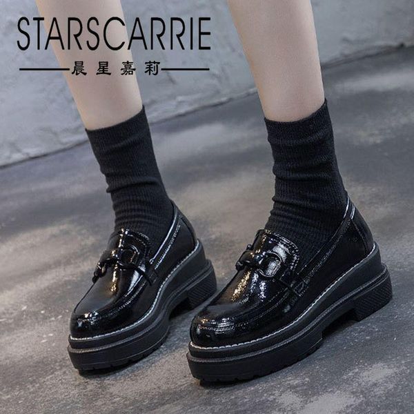 dress shoes british style leather women's 2021 fashion retro college wind slope heel thick sole patent black single
dress shoes british style leather women's 2021 fashion retro college wind slope heel thick sole patent black single