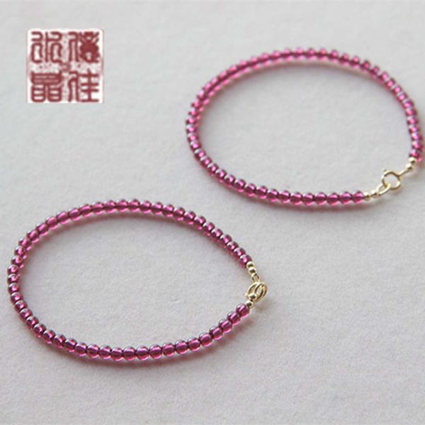 natural rose garnet single ring bracelet purple tooth black diy bracelet for women
natural rose garnet single ring bracelet purple tooth black diy bracelet for women