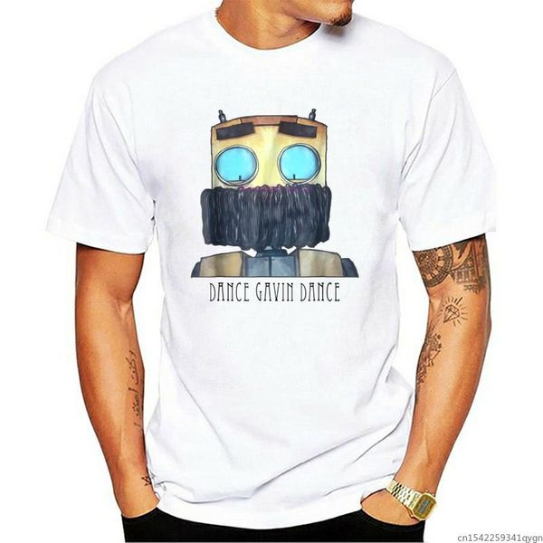 men's t-shirts dance gavin brand t-shirt character text shirt tee, White;black