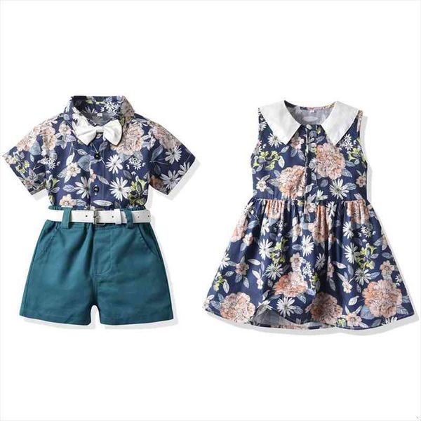 summer hawaiian style brother and sister matching outfits children boys formal clothes sets girls princess dress, White
summer hawaiian style brother and sister matching outfits children boys formal clothes sets girls princess dress, White