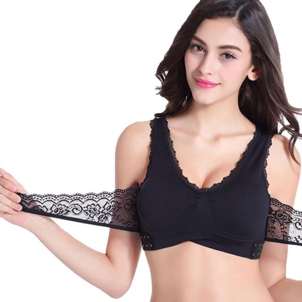 bras women bra push up bralette lace lingerie femme sports underwear brassiere front closure ladies big size sleep, Red;black
bras women bra push up bralette lace lingerie femme sports underwear brassiere front closure ladies big size sleep, Red;black