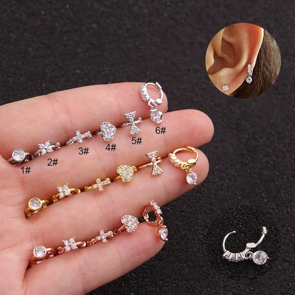 1pc tiny cz hoop cartilage earring stainless steel small tragus daith rook ear piercing jewelry & huggie, Golden;silver
1pc tiny cz hoop cartilage earring stainless steel small tragus daith rook ear piercing jewelry & huggie, Golden;silver