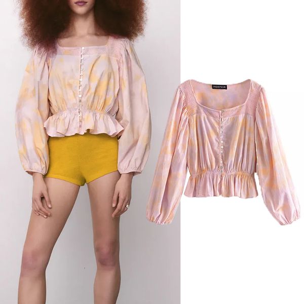 women's blouses & shirts 2021 summer new fashion short paragraph tie dye shirt square collar long sleeve single-breasted decoratio, White
women's blouses & shirts 2021 summer new fashion short paragraph tie dye shirt square collar long sleeve single-breasted decoratio, White