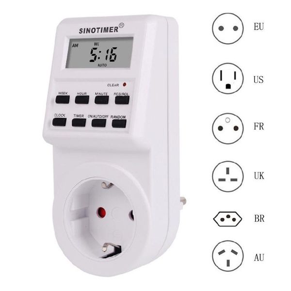 timers digital timer socket 220/110v weekly programmable au/br/eu/fr/uk/us plug switch
timers digital timer socket 220/110v weekly programmable au/br/eu/fr/uk/us plug switch