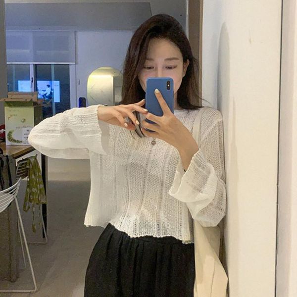 women's sweaters recommend three color into the korean woman flavour is hollow out brief paragraph loose smock thin sweater air cond, White;black
women's sweaters recommend three color into the korean woman flavour is hollow out brief paragraph loose smock thin sweater air cond, White;black