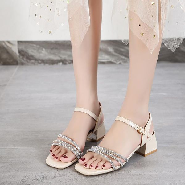 dress shoes 4 cm thick heel sandals women open toe square heels fashion crystal narrow band ankle buckle black beige 2021
dress shoes 4 cm thick heel sandals women open toe square heels fashion crystal narrow band ankle buckle black beige 2021