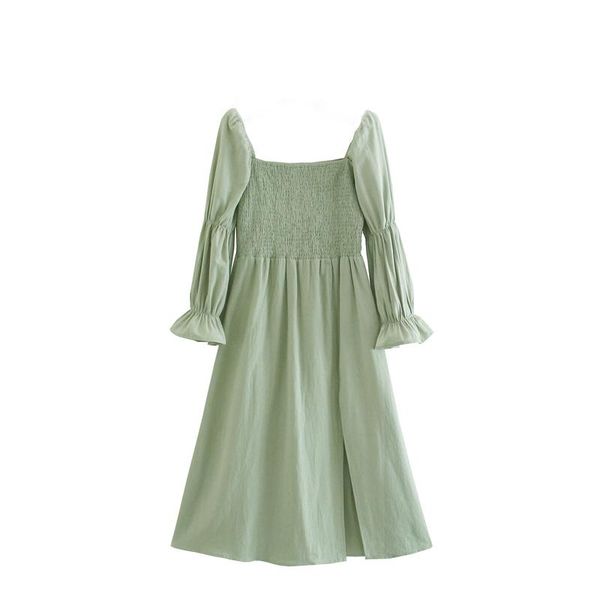 casual dresses fashion women elegant party dress vintage solid square neck long sleeve a-line side slit midi female summer robe, Black;gray
casual dresses fashion women elegant party dress vintage solid square neck long sleeve a-line side slit midi female summer robe, Black;gray