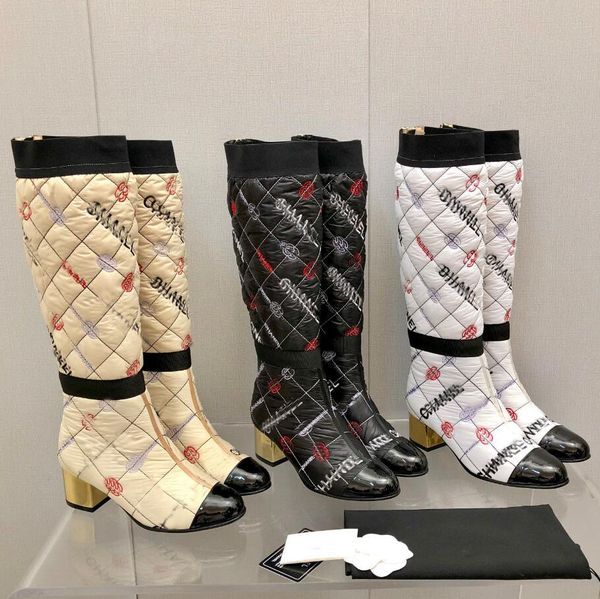 designer luxury women high boots mixed fibers lambskin calfskin snow winter casual boots, Black
designer luxury women high boots mixed fibers lambskin calfskin snow winter casual boots, Black