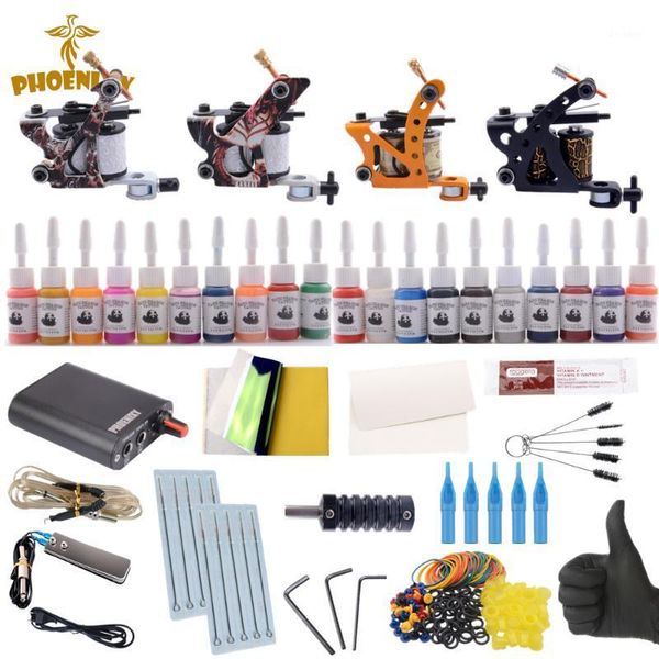 professional complete tattoo kit machine 4pcs liner shader gun 20 color immortal ink set power box grip tip guns kits1
professional complete tattoo kit machine 4pcs liner shader gun 20 color immortal ink set power box grip tip guns kits1