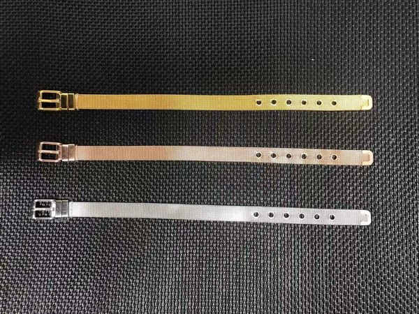 brand stainless steel watchband bracelet strap classic european and american fashion silk mesh belt buckle titanium steel bracelet couple, Golden;silver
brand stainless steel watchband bracelet strap classic european and american fashion silk mesh belt buckle titanium steel bracelet couple, Golden;silver