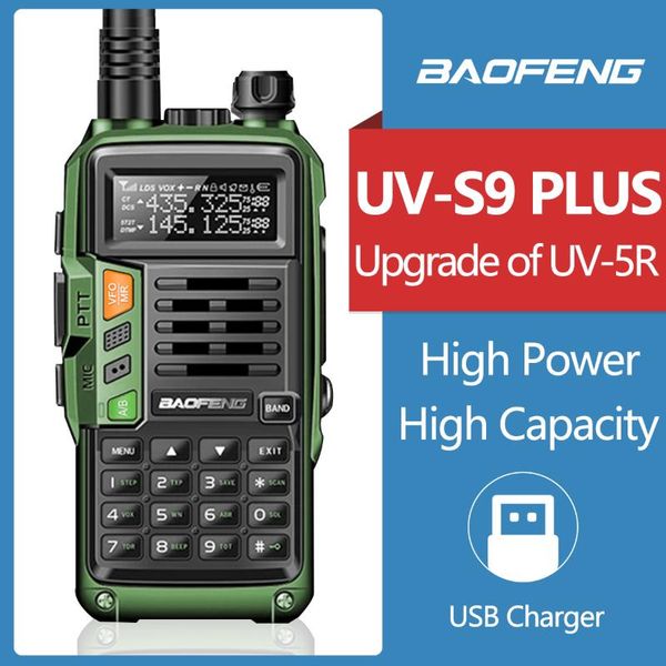 walkie talkie baofeng uv-s9 plus 10w support usb charger station comunicador uv-5r transceiver dual band handheld fm radio
walkie talkie baofeng uv-s9 plus 10w support usb charger station comunicador uv-5r transceiver dual band handheld fm radio