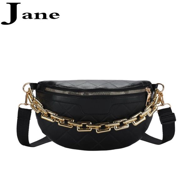 waist bag casual half round leather chest with gold thick chain fanny pack women shoulder purse 2021 wide strap bags
waist bag casual half round leather chest with gold thick chain fanny pack women shoulder purse 2021 wide strap bags