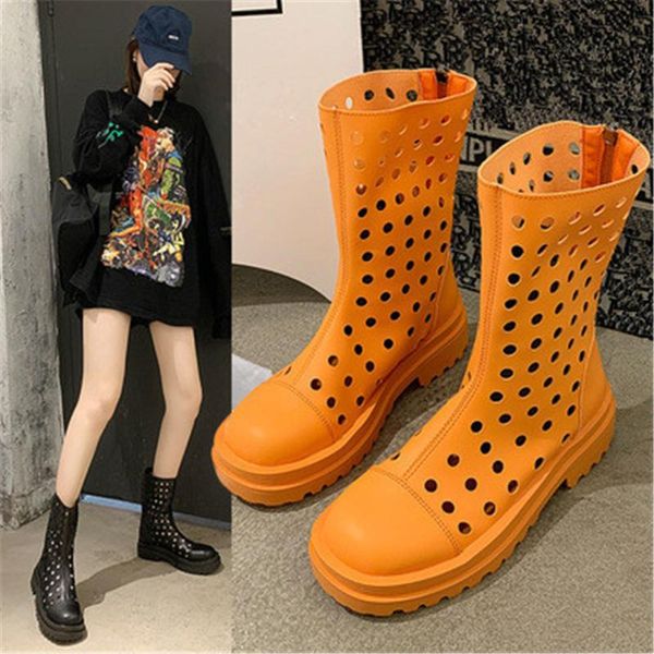 summer shoes women breathable hollow hole cool ankle boots female soft comfortable platform motorcycle zapatos de mujer, Black
summer shoes women breathable hollow hole cool ankle boots female soft comfortable platform motorcycle zapatos de mujer, Black